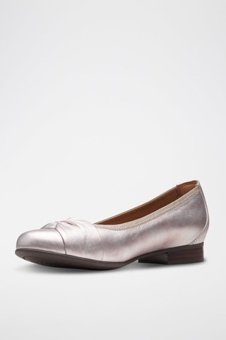 Ballerines en cuir Blush - Argenté