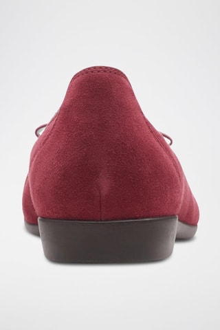 Ballerines en nubuck Darcey - Rouge