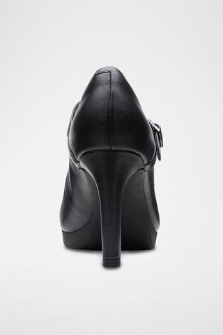 Babies à talons en cuir Ambyr - Noir