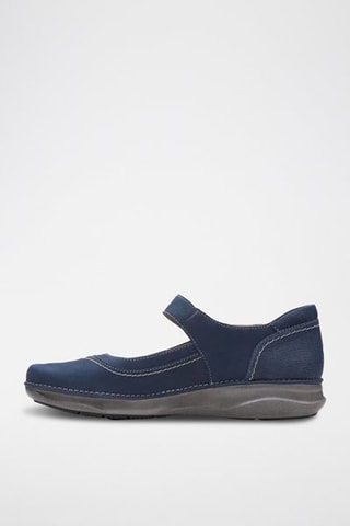 Babies en nubuck Appley - Bleu marine