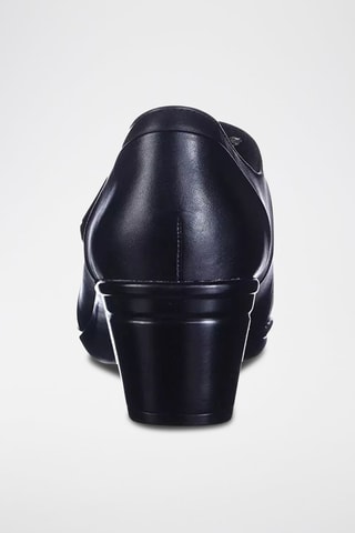 Babies à talons en cuir Emslie - Noir
