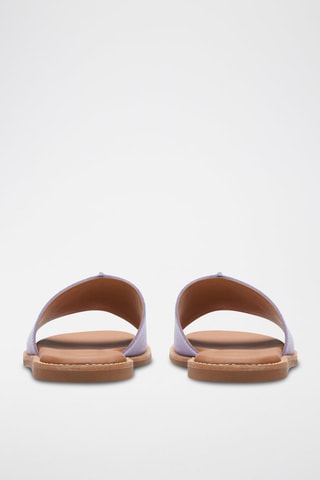 Mules en nubuck Karsea - Mauve