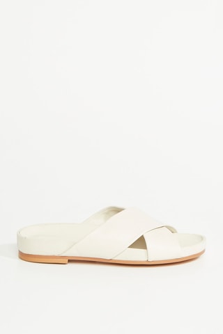 Mules en cuir Pure Cross - Blanc