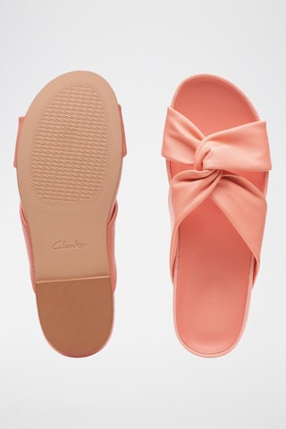 Mules en cuir Pure Twist - Corail