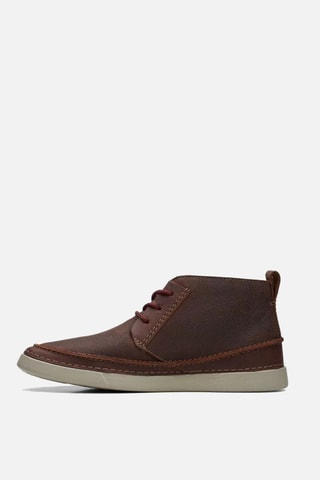 Boots en cuir Gereld Mid - Marron