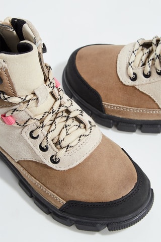 Bottines en cuir Evyn Hike - Ecru