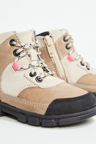 Bottines en cuir Evyn Hike - Ecru