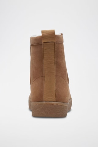 Bottines plateformes fourrées en nubuck Barleigh Pull - Marron clair