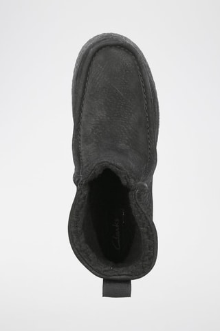 Bottines plateformes fourrées en nubuck Barleigh Pull - Noir