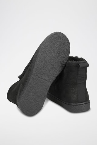 Bottines plateformes fourrées en nubuck Barleigh Pull - Noir