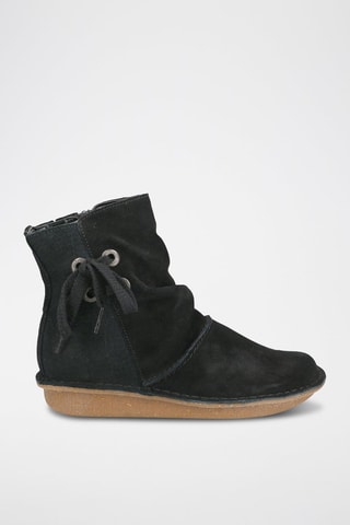 Bottines plateformes en nubuck Funny Oak - Noir