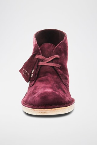 Bottines en nubuck Desert - Bordeaux