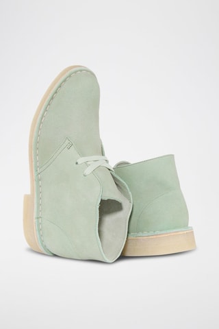 Bottines en nubuck Desert - Vert clair