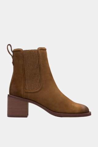 Bottines Chelsea en nubuck Chamberly Top -  Marron