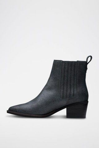 Bottines Chelsea en cuir Morzine Top - Gris foncé