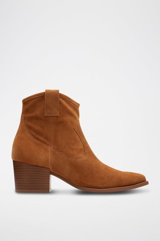 Bottines en nubuck Elder - Camel