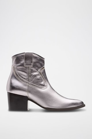 Bottines en cuir Elder - Argenté