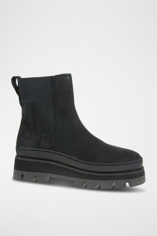 Bottines Chelsea en nubuck Orianna 2 - Noir