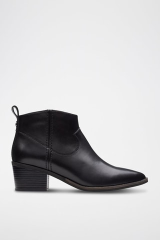 Bottines en cuir Morzine Sky - Noir