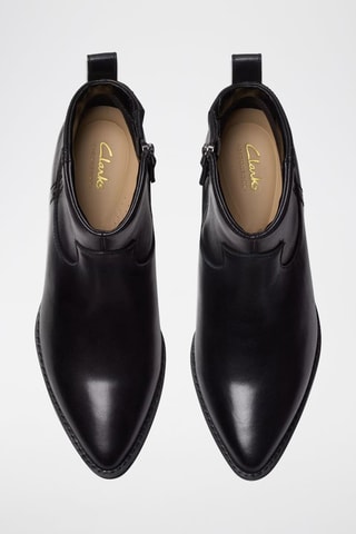 Bottines en cuir Morzine Sky - Noir