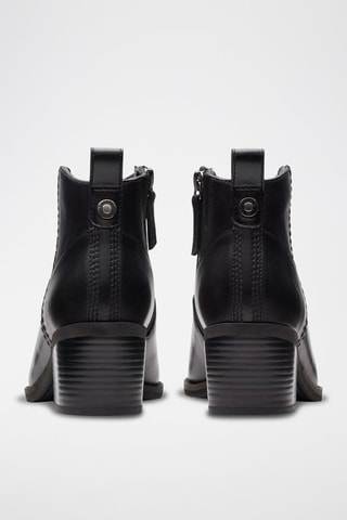 Bottines en cuir Morzine Sky - Noir