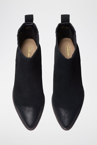 Bottines Chelsea en nubuck Morzine Top - Noir