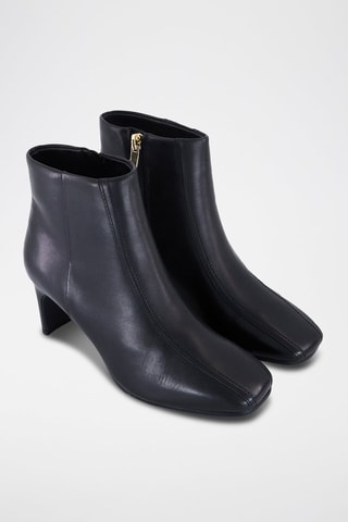 Bottines en cuir de veau Seren55 Top - Noir