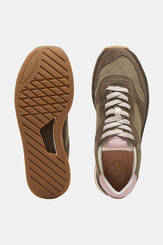 Baskets en nubuck CraftRun - Kaki