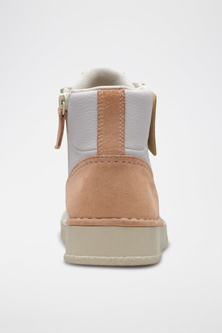 Baskets montantes en cuir CraftCup Rise - Rose clair