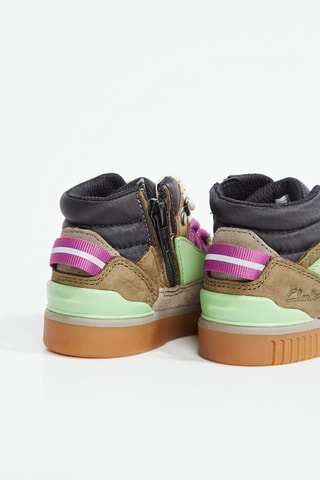 Baskets montantes en cuir Oslo Hiker - Kaki