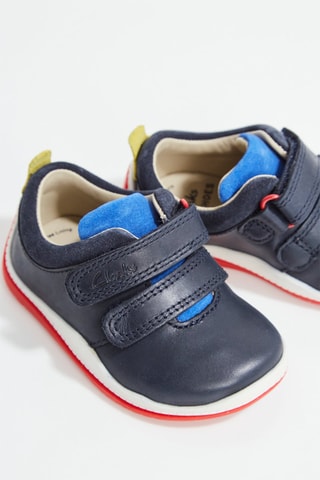 Baskets plateformes en cuir Noodle Fun - Bleu