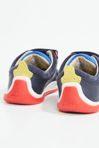 Baskets plateformes en cuir Noodle Fun - Bleu