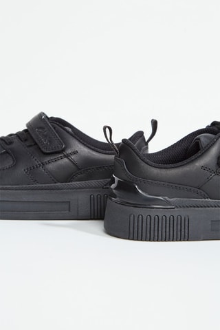 Baskets en cuir Oslo Flare x Stranger Things - Noir