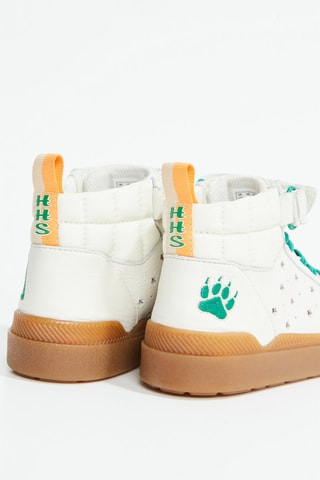 Baskets montantes en cuir Somerset Hi x Stranger Things - Ecru