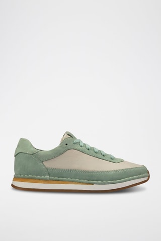 Baskets en nubuck CraftRun - Vert clair
