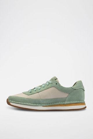 Baskets en nubuck CraftRun - Vert clair