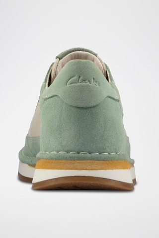 Baskets en nubuck CraftRun - Vert clair