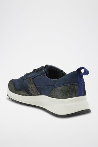 Baskets en cuir DashLite Jazz - Bleu marine