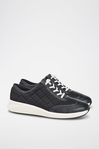 Baskets en cuir Un Rio Stitch - Noir