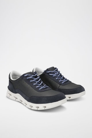 Baskets en cuir Nature X One - Bleu marine