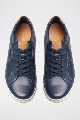 Baskets en cuir Mapstone - Bleu marine