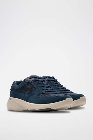 Baskets en nubuck Lehman - Bleu marine