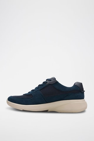 Baskets en nubuck Lehman - Bleu marine