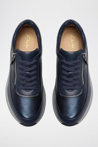 Baskets en cuir Tivoli - Bleu marine