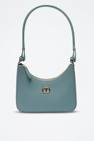 Mini Trendy Handtas - Blauw en goudkleurig