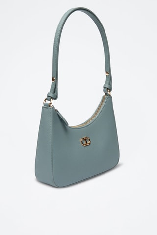 Mini Trendy Handtas - Blauw en goudkleurig