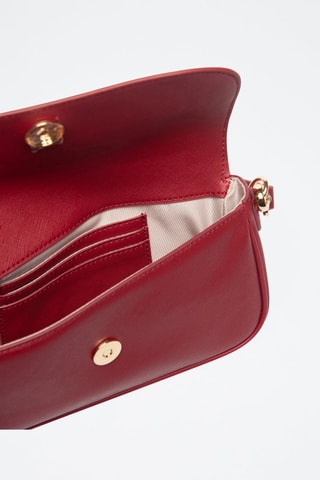 Mini Trendy Handtas - Goudkleurig en rood