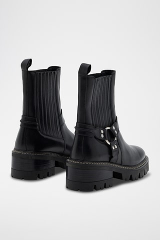 Stivaletti Beatles in pelle Joey - Nero