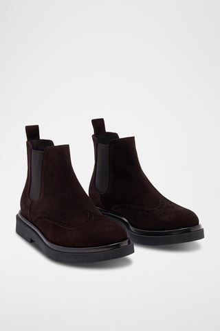 Leren Chelsea Boots Gabin - Donkerbruin