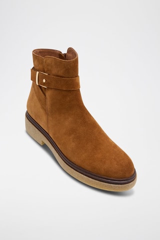 Nubuck Enkellaarzen Even - Bruin